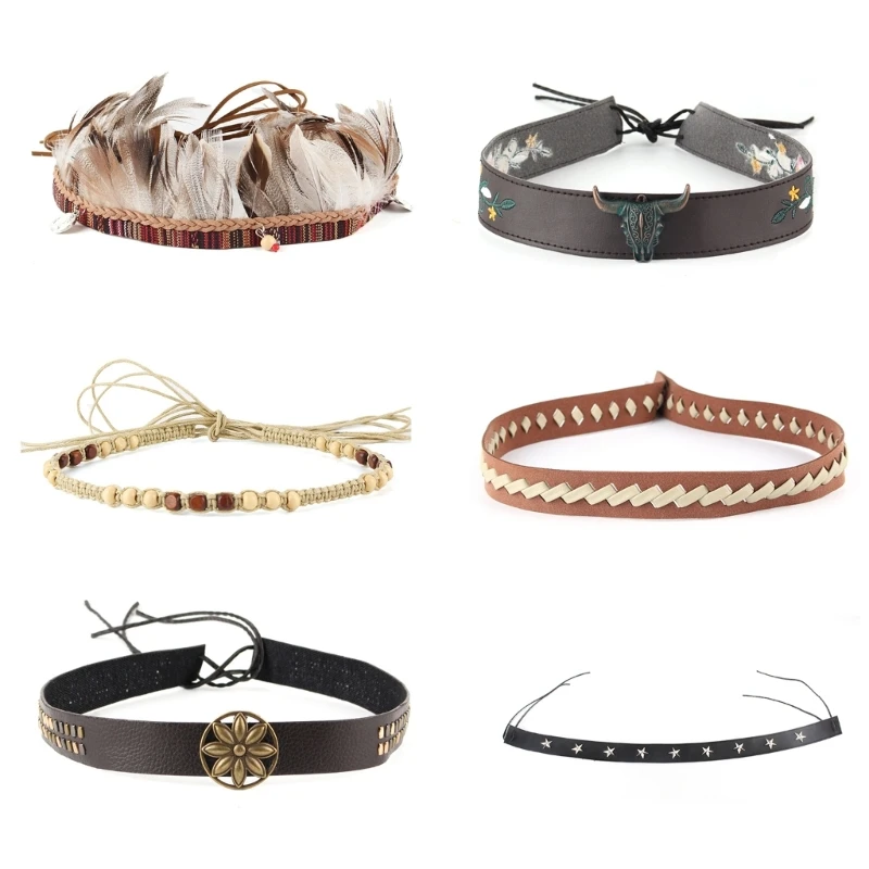 

Y166 Western Hat Belt Straw Hat Bands Bead Hat Band Cowboy Hat Band Conch Hat Band