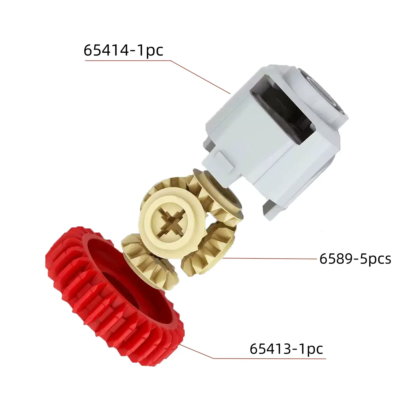 MOC Technical Modification Parts Differentials Gears Compatible with legoeds Building Blocks 65414 6589 65413