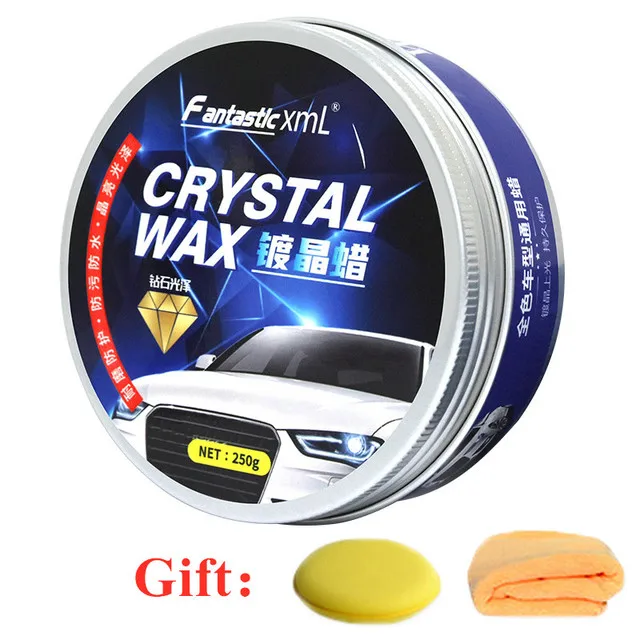 250g Car Wax Crystal Plating Set Hard Glossy Wax Layer Covering Paint Surface Coating Formula Waterproof Film Car Polish car restorer paste