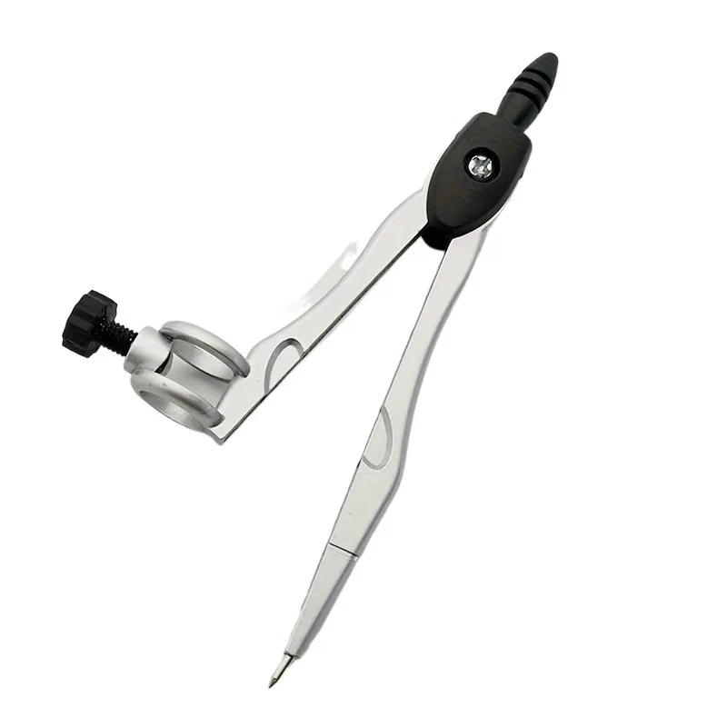 2개의 금속 나침반 세트, 원을 그릴 수 있는 잠금 도구, 학생 및 제도용으로 최대 0.39인치 펜까지 사용 가능