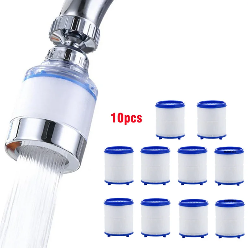 

10PCS Filter Element Faucet Water Purifier Filter Shower PP Cotton Filtration For Kitchen Bathroom Remove Chlorine Heavy Metals