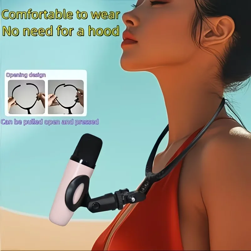Supporto per Microfono da Collo a Mani Libere con Clip Regolabile, Realizzato in Materiale Resistente, Design Ergonomico per Artisti di Scena - Image 4