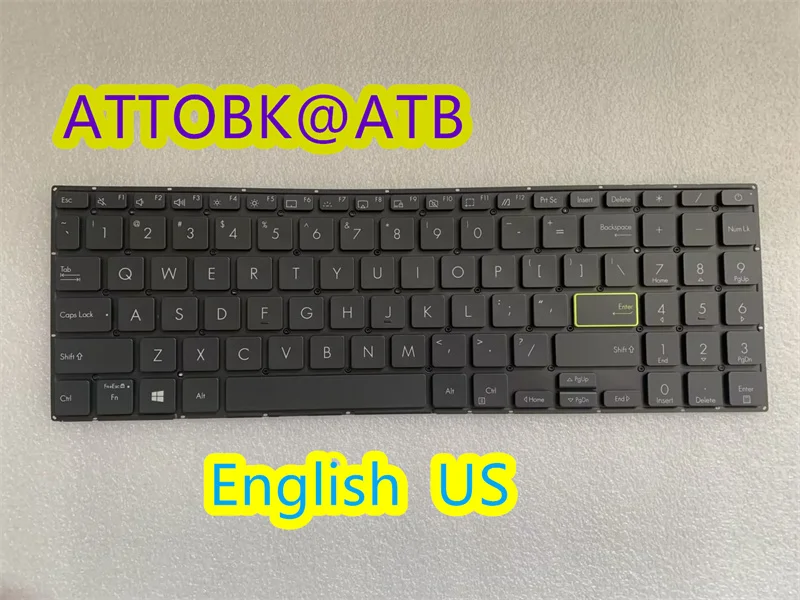 Russian us French sp Teclado Latino do Portátil para Asus X513 D513 S513 M513 F513 K513 R513 E513 X531 X531f Luz de Fundo - Imagem 3