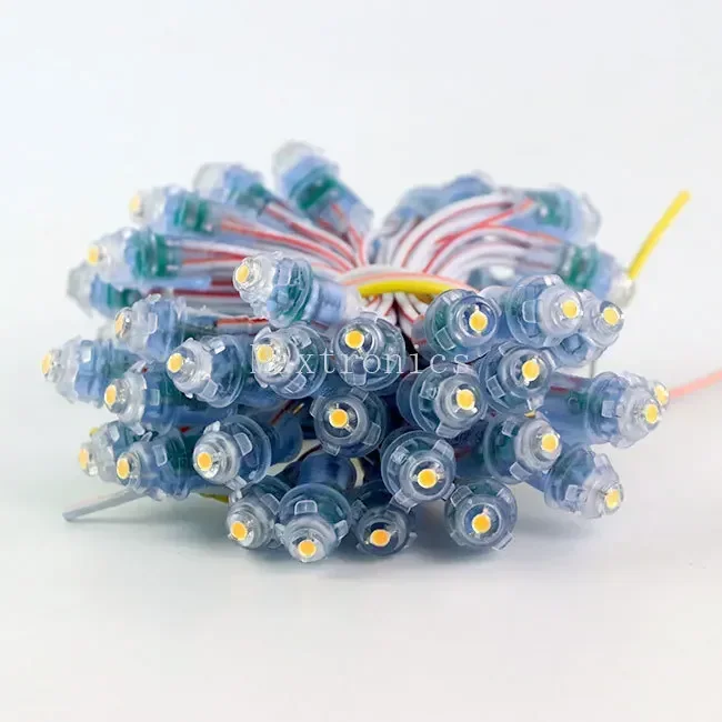 50PCS DC12V LED Modules F9MM Single Color Led Pixel String Lights Waterproof IP67 for Outdoor Sign Board Advertisement Luminous