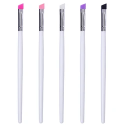 Eyelash Lift & Lamination Silicone Brush: Professional Lash Lifting & Separating Tool (White 5pcs)
