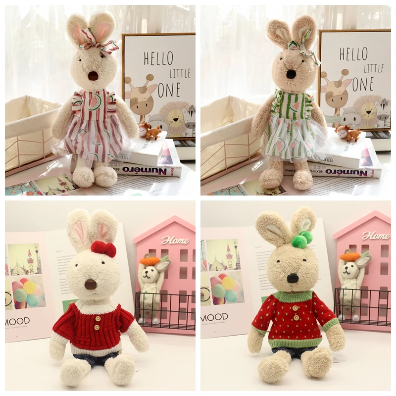 Doll Clothes for Le Sucre Rabbit Plush Toys Denim Dress Sweater Accessories for Stuffed Dolls Gifts Children 30cm/45cm/60cm plush doll accessories,doll clothes accessories,doll clothes,doll accessories