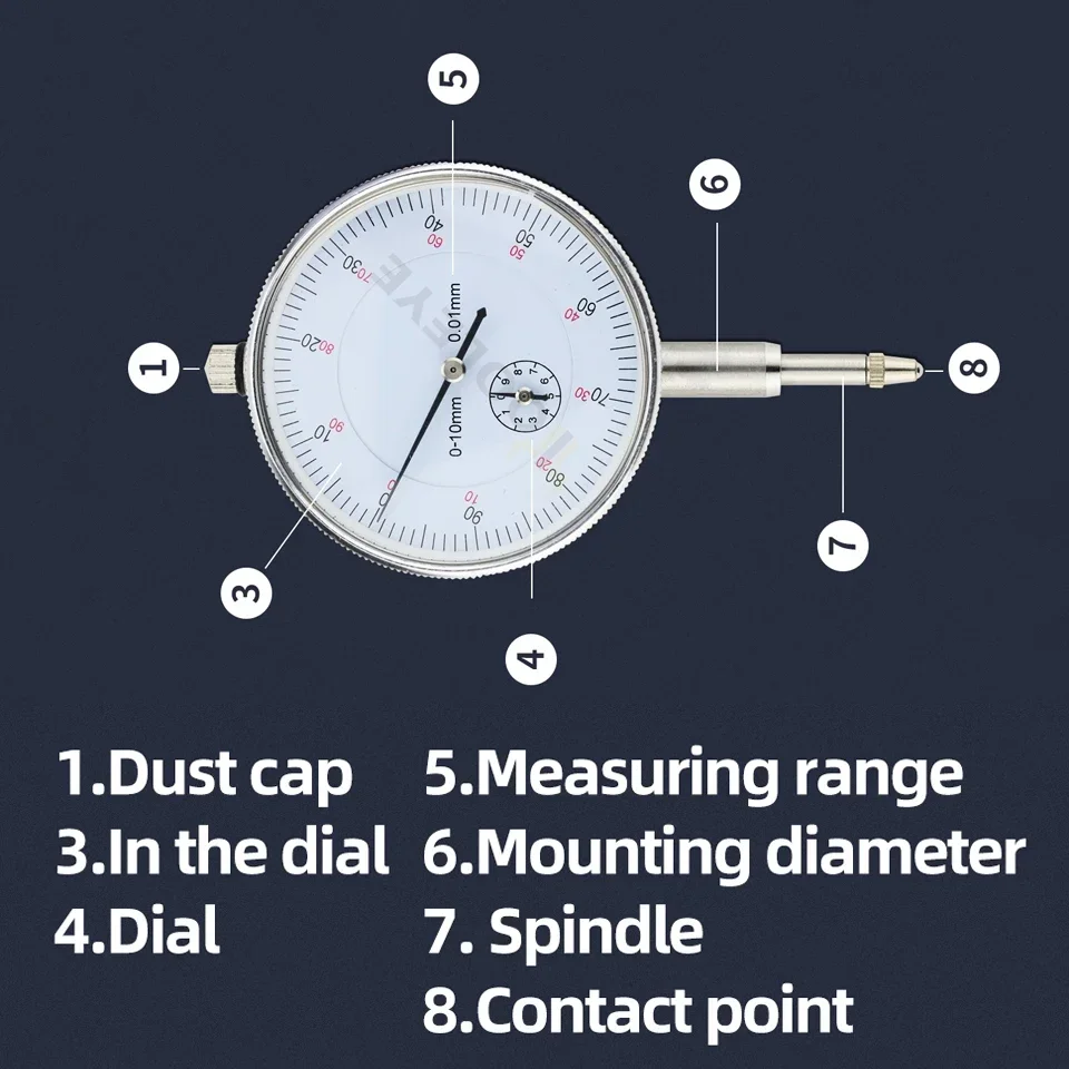 Dial Indicator Magnetic Holder Dial Bore Gauge Magnetic Stand Base Micrometer Measure Tools Hour Type Indicator Comparator Watch dial indicator gauge dial indicator holder dial indicator