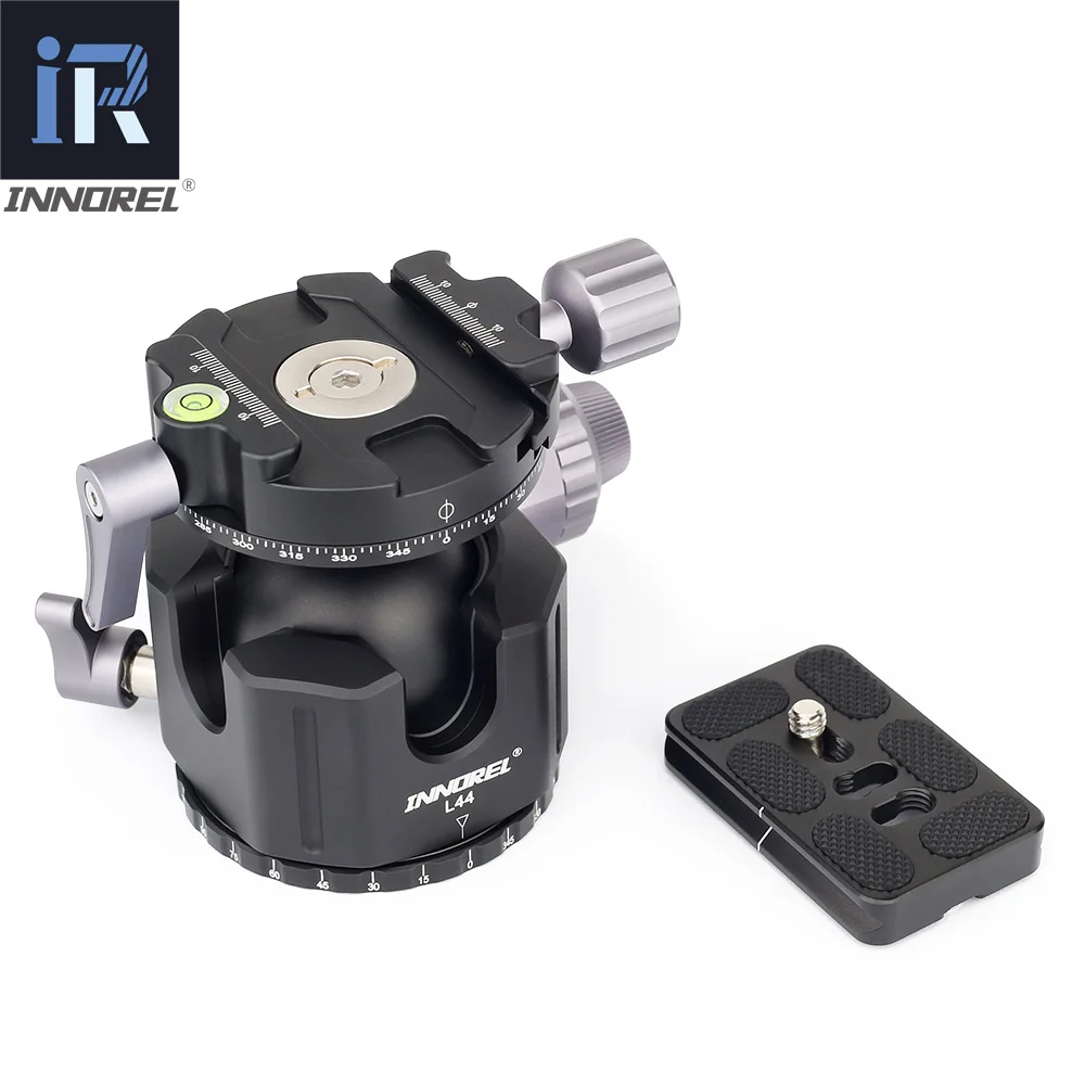 INNOREL L54/L44 tripod head for heavy duty digital SLR cameras with aluminum alloy panorama Low gravity center tripod ball head