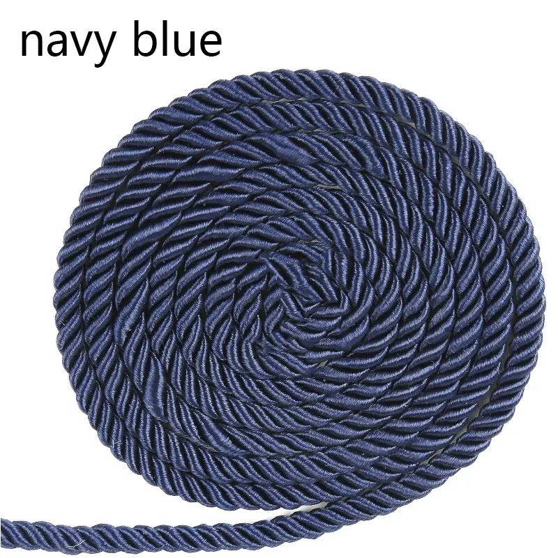 Luxurious 5mm Twisted Satin Rope for Elegant DIY Crafts & Decorative Packaging