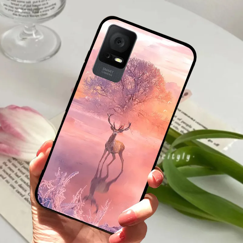 Stylish Soft Silicone TPU Painted Back Cover Phone Case