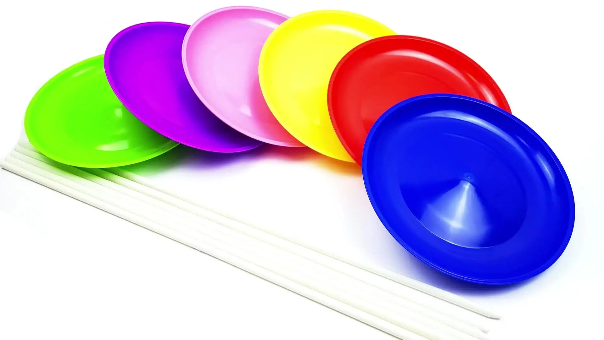 Plaques rotatives de jonglage 23,5 cm, jouet équilibre enfants