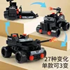585pcs 8in1 SWAT Police Station Command Truck Model Building Blocks City Helicopter Bricks Kit Educational Toys for Children 5