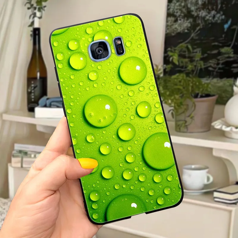 Cute Letters Soft Silicone Phone Case Cover - For Samsung Galaxy S7 Edge