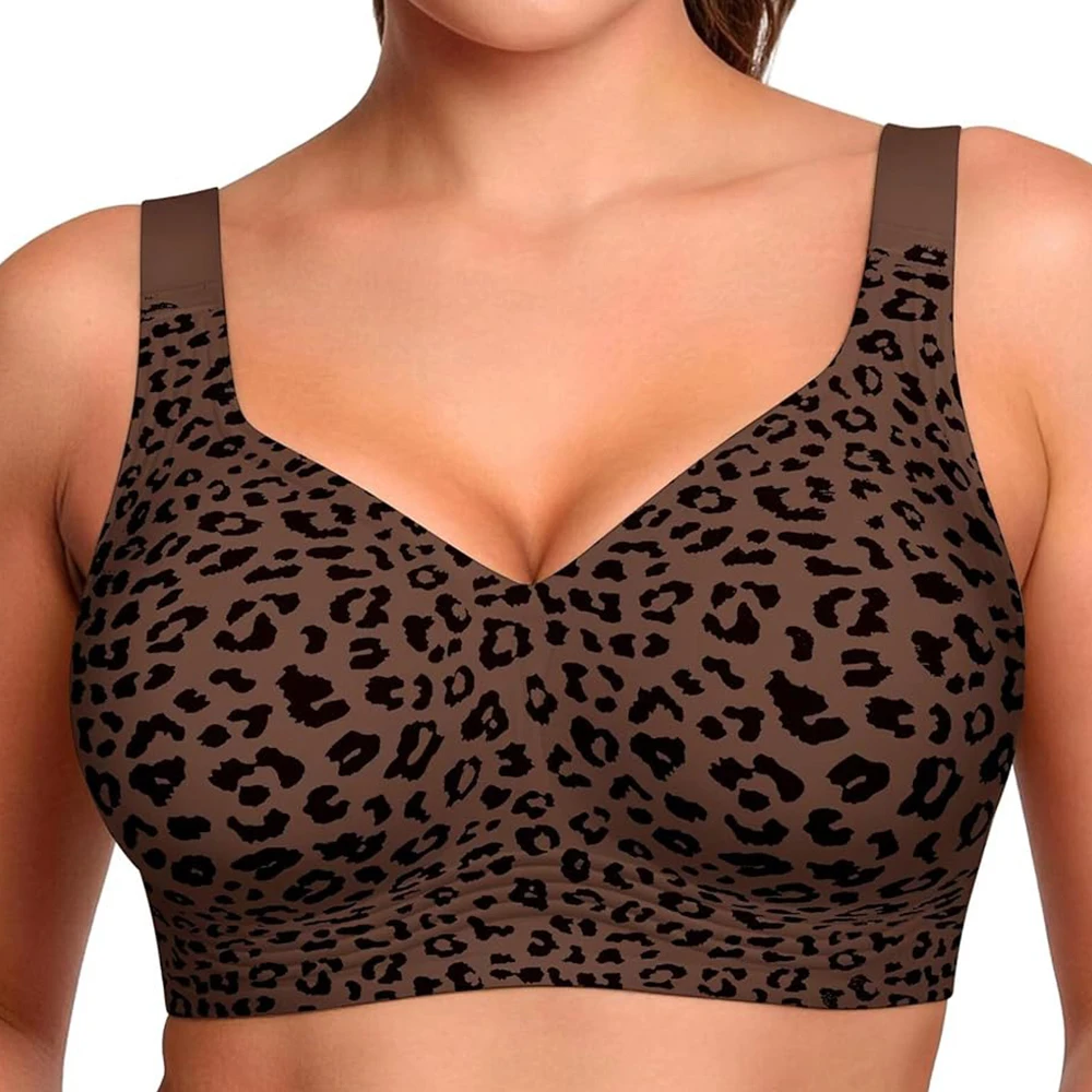 35937-5075ba.jpg Womens Wireless Jelly Bra Plus Size Supportive Seamless Bras Full Coverage Push Up Comfortable No Underwire Tshirt Bras - Image 1
