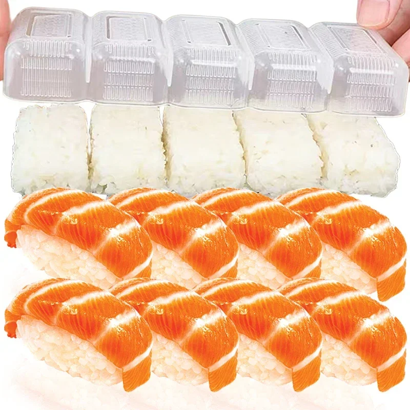 5/1 Grids Rice Ball Set Mini Square Sushi Roll Mold Bento Press Mold Japanese Food DIY Tools Restaurant Kitchen Accessories