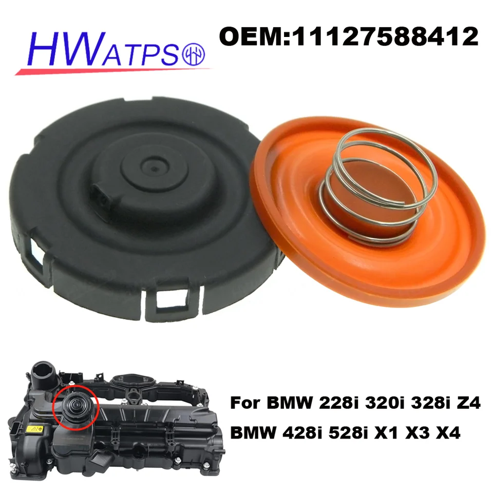 PVC Engine Valve Cylinder Head Cover Replacement For BMW 228i 320i 328i 428i 528i X1 - #11127588412