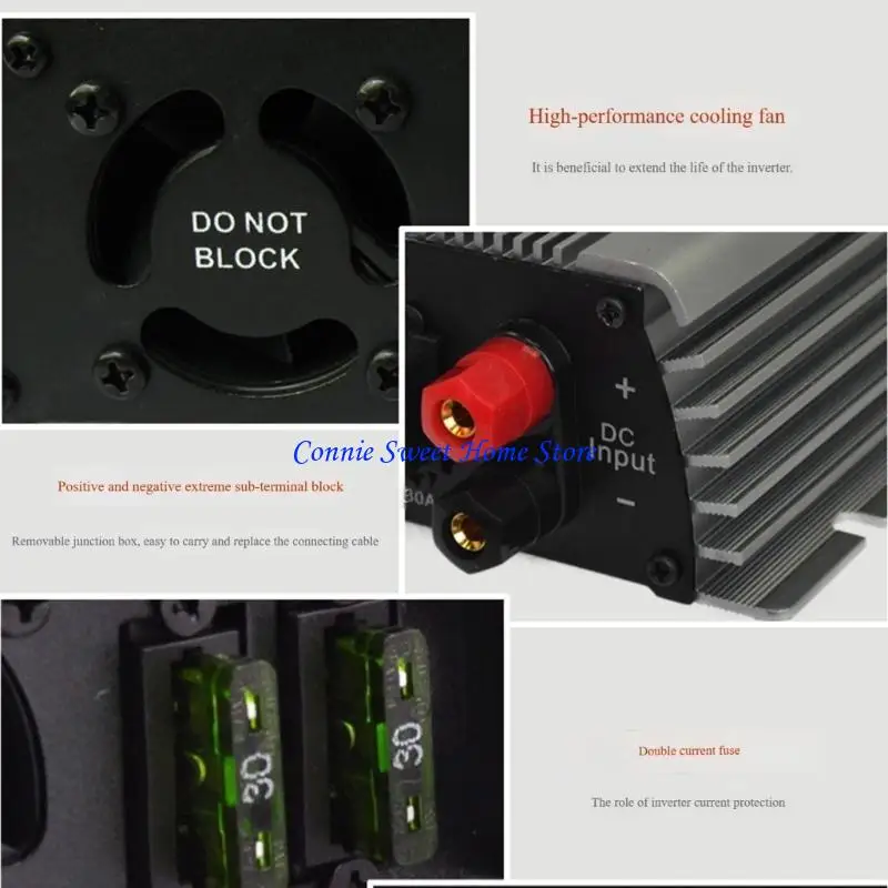 LXAF 600W 넓은 전압 입력 그리드는 홈 오피스 실외 사용을 위한 태양광 인버터 연결
