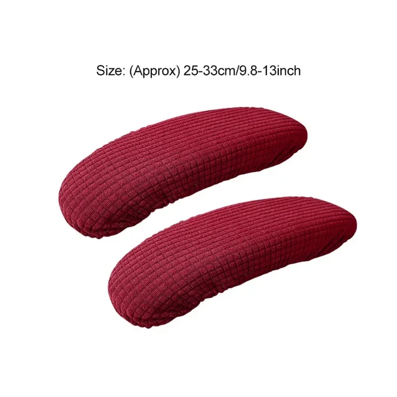 1pair Office Chair Armrest Cover Removable Elastic Washable Waterproof Fabric Elastic Half Pack for Office Chair Armrest Cheap 4