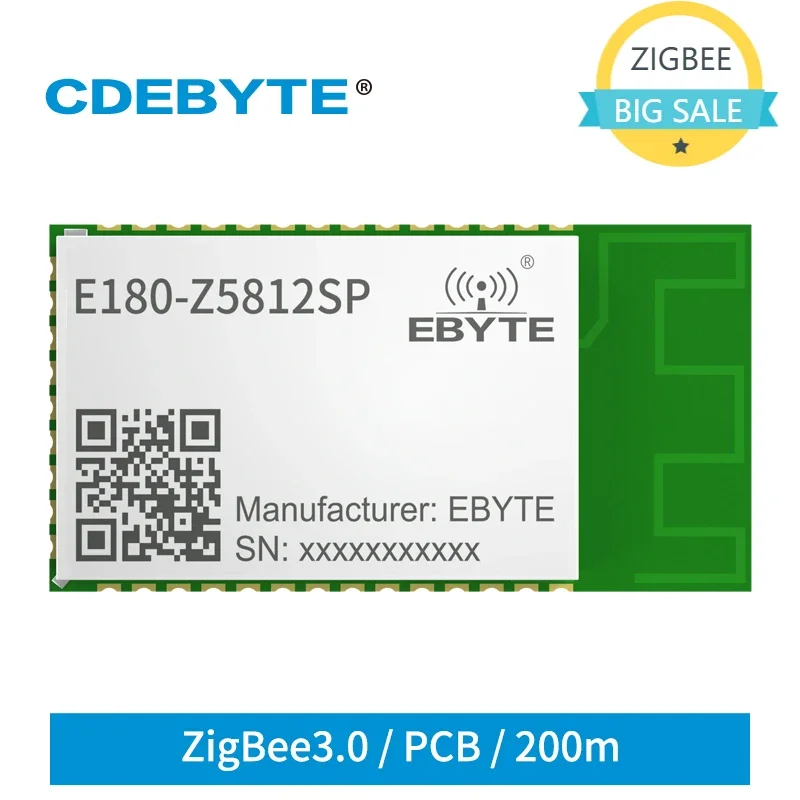 Беспроводной приемопередатчик ZIGBEE3.0 TLSR8258 2,4 ГГц, стандартный модуль ZigBee 200 м, приемник 12 дБм, печатная плата, отверстие для печати RFID IoT