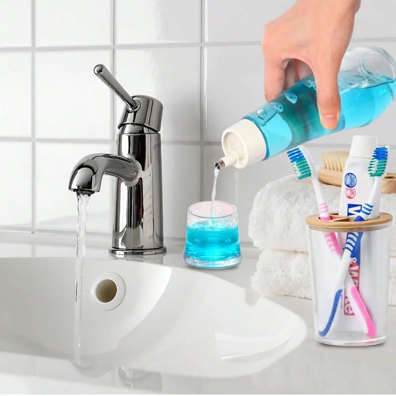 Glass Mouthwash Dispenser 150ml/260ml mouthwash dispenser mouthwash dispenser bottle