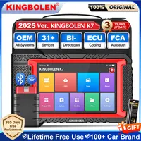 KINGBOLEN K7 Full System Diagnostic Tool Auto OBD2 Scanner 28 Resets ECU Coding Active Test 3 Years Free pk Thinkscan Max 2 1