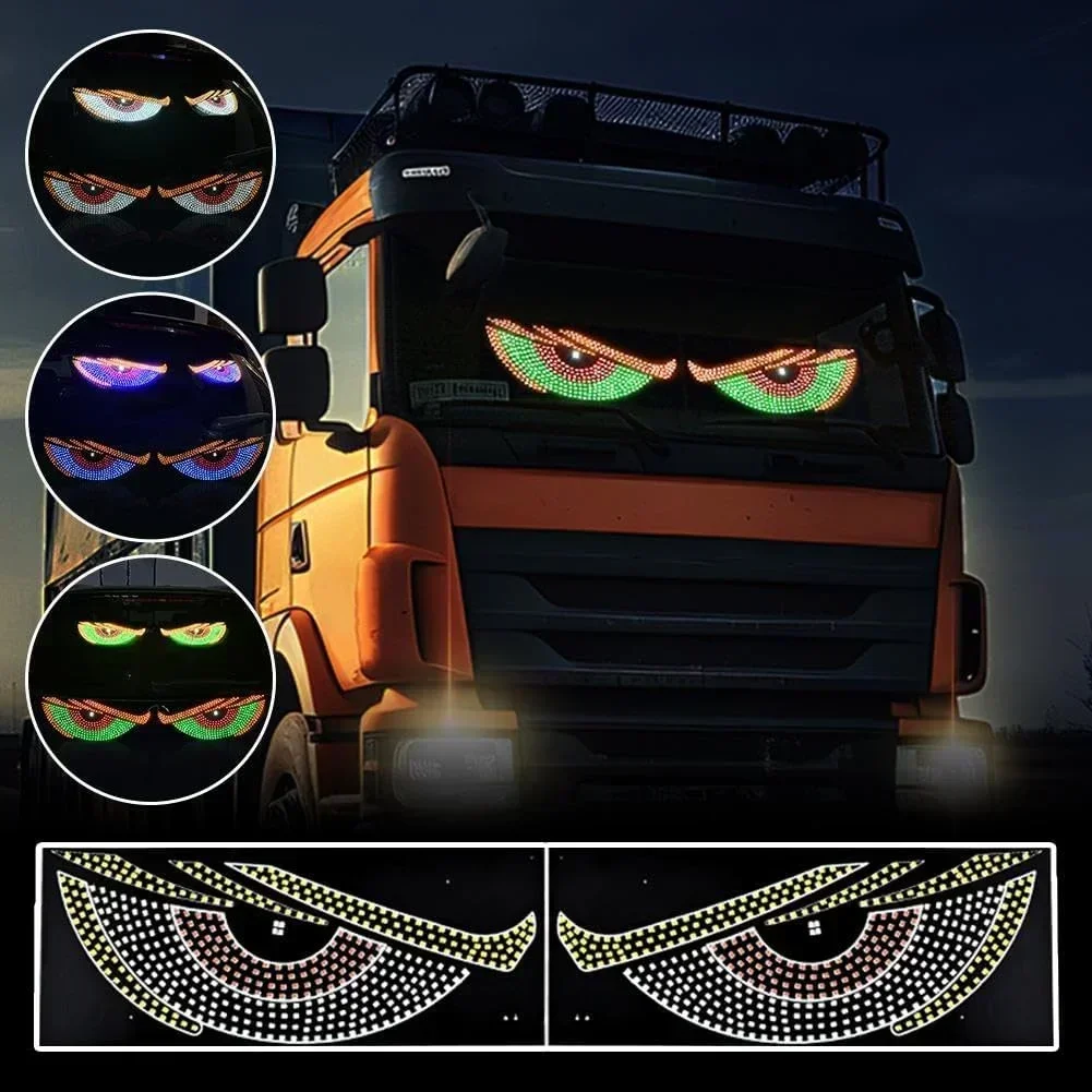 USB Dynamic LED Matrix Panel Screen Light for Car Truck Window Decor Lighting