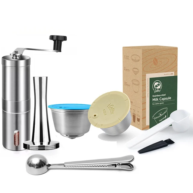Dolce Gusto Machine Reusable Capsule Filter Cup 304 Stainless Steel refillable coffee pods Crema Maker