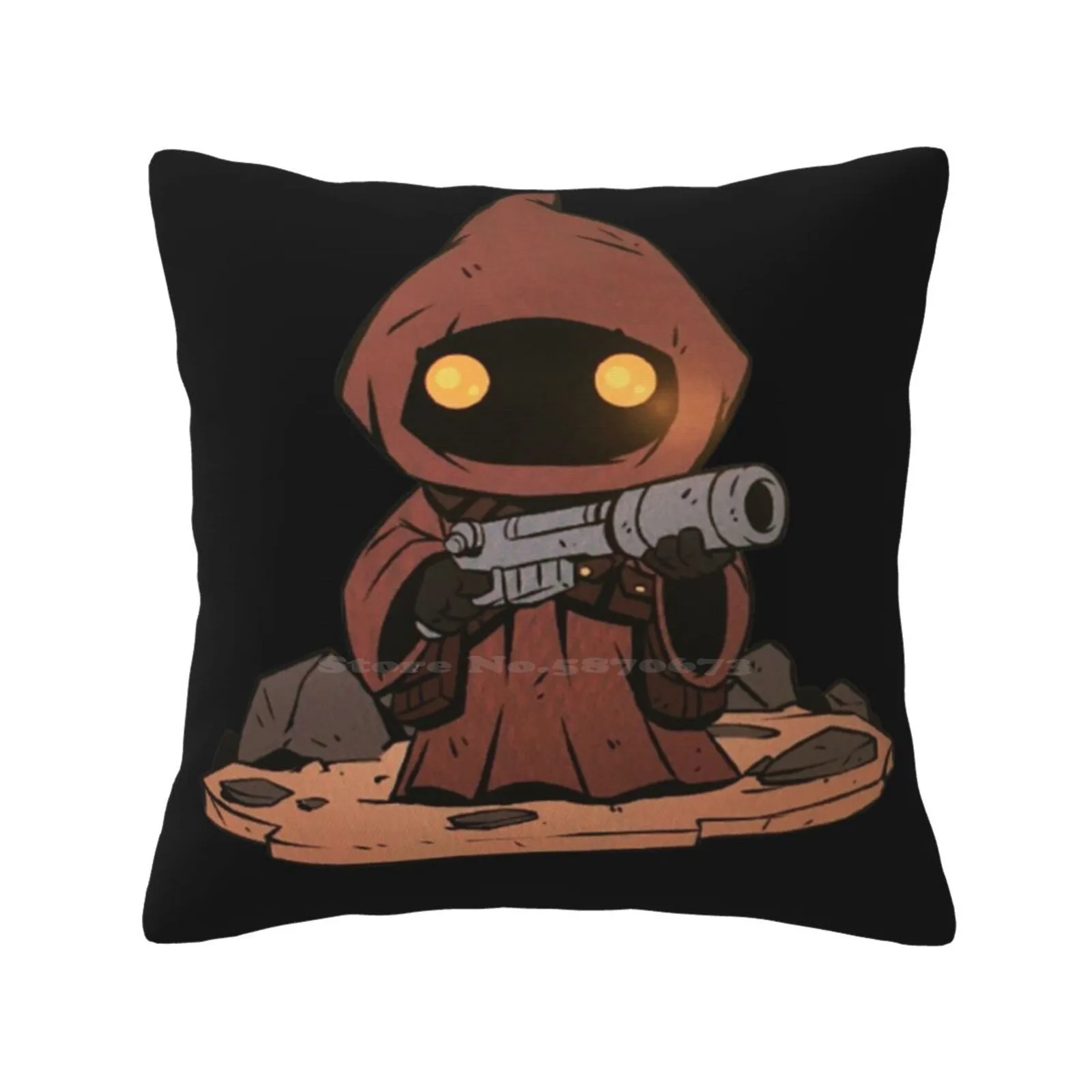 Utini! Jawa Funny Cute Decor Square Federa Jawas Space Empire Colpisce Back Luke Leia Vader R2D2 C3Po Ship Ufo Tatooine Hut