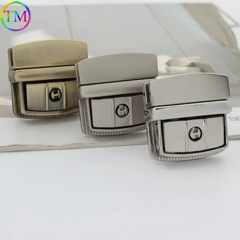 Metal Mortise Lock Clasp Turn Twist Locks Bag Purse Handbag Closure Snap Buckles For DIY Hardware Hangbag Purse Lock Accessories