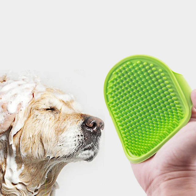 Soft Rubber Dog Brush Comb Cat Bath Brush Rubber Glove Hair Fur Grooming Massage Brush For Dog Cats Pet Bath Supplies Soft Rubber Dog Brush Comb Cat Bath Brush Rubber Glove Hair Fur Grooming Massage Brush For Dog Cats Pet Bath Supplies