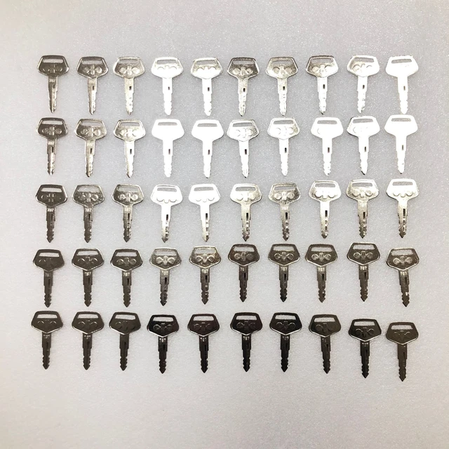 10 Stück Schlüssel Schlüssel für Fall John Deere Schloss Bagger