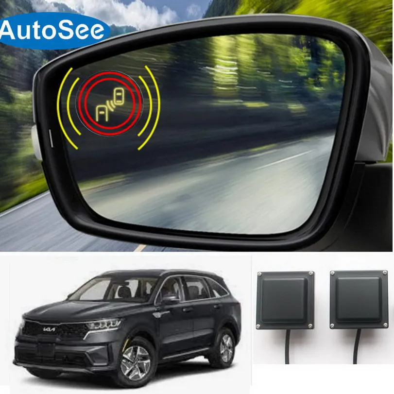 

Монитор для слепых зон автомобиля KIA Sedona, радар-датчик для слепых зон, боковое светильник, световой индикатор LDW, система предупреждения о выезде из полосы движения