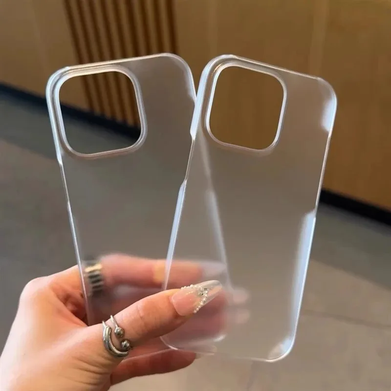 Sleek & Durable Ultra Thin Translucent Phone Case - Shockproof Frameless Clear Cover