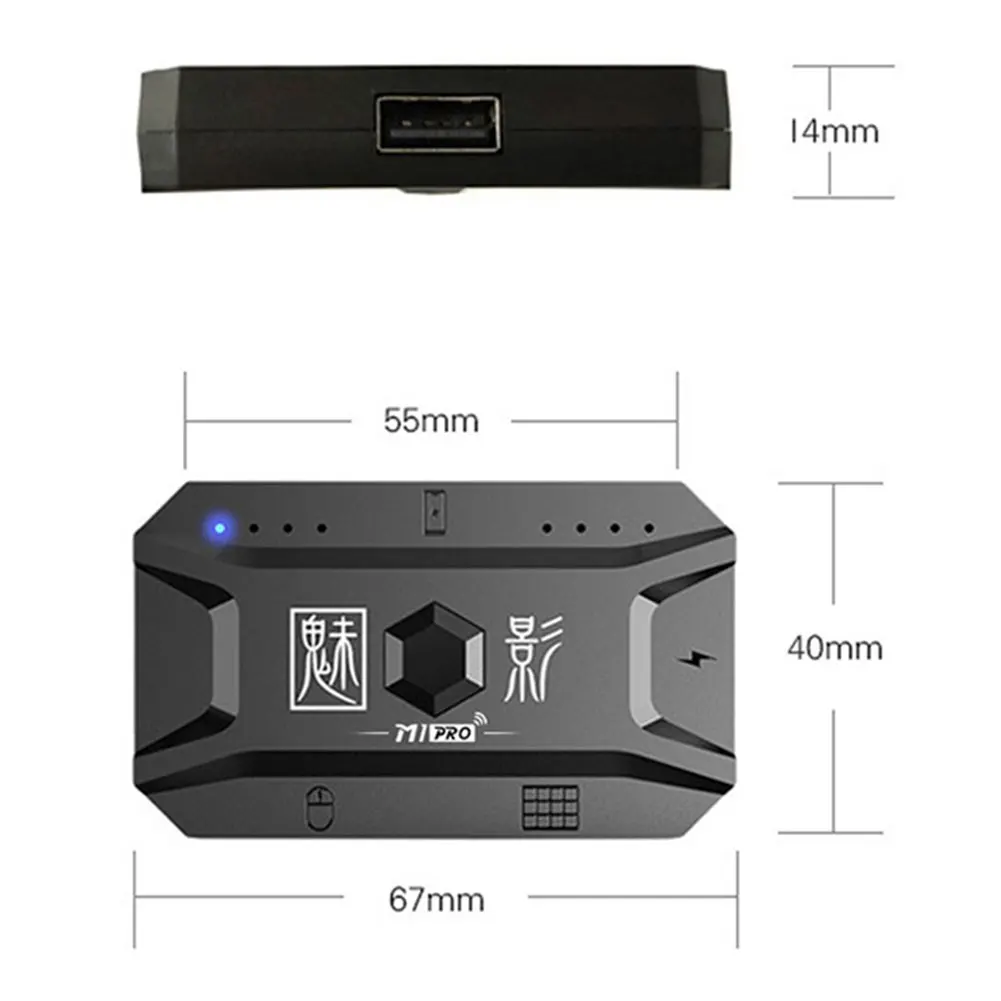 M1 Pro 키보드 마우스 컨버터, 블루투스 허브, USB 5.0 키보드 및 마우스 콘솔 컨트롤러 컨버터 어댑터, 안드로이드 IOS용