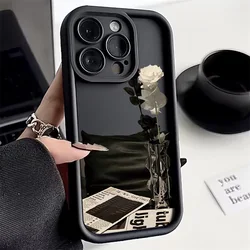 Luxury White Rose Phone Case - Elegant Newspaper Design for Moto G32 4G (TYB-249hkx437a1)