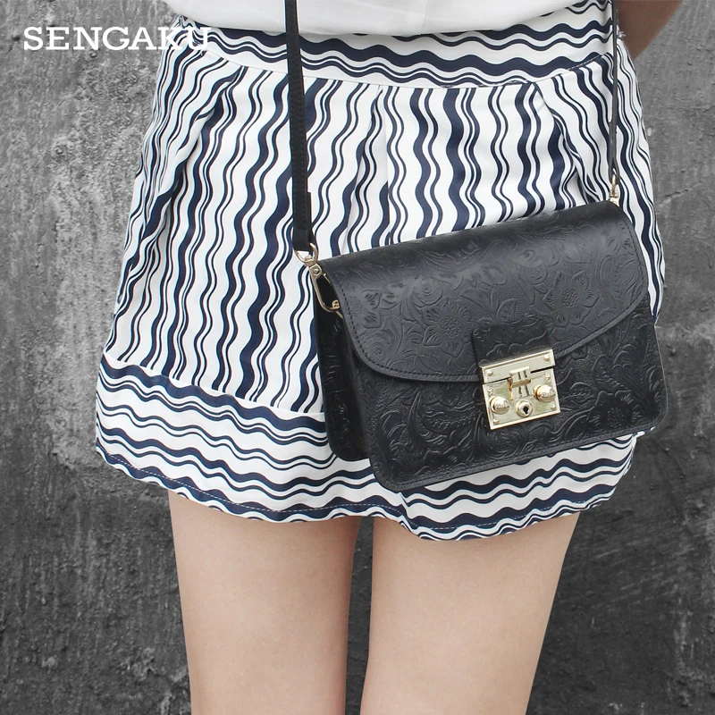 New leather bag bag leather fashion all-match simple single shoulder bag shopping bag bag capacity