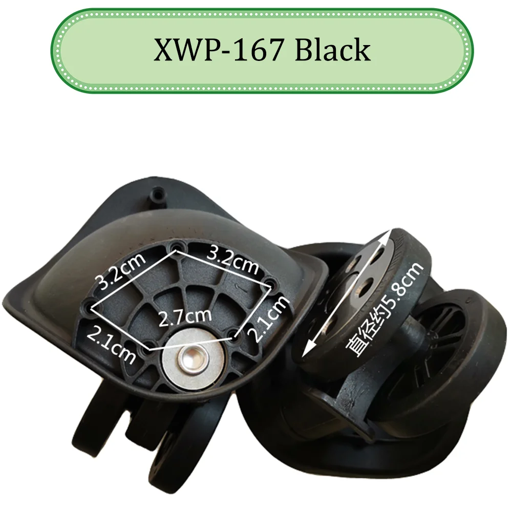 For XIN WU PLAN XWP-167 Universal Wheel Trolley Case Wheel Replacement Luggage Pulley Sliding Casters wear-resistant Repair