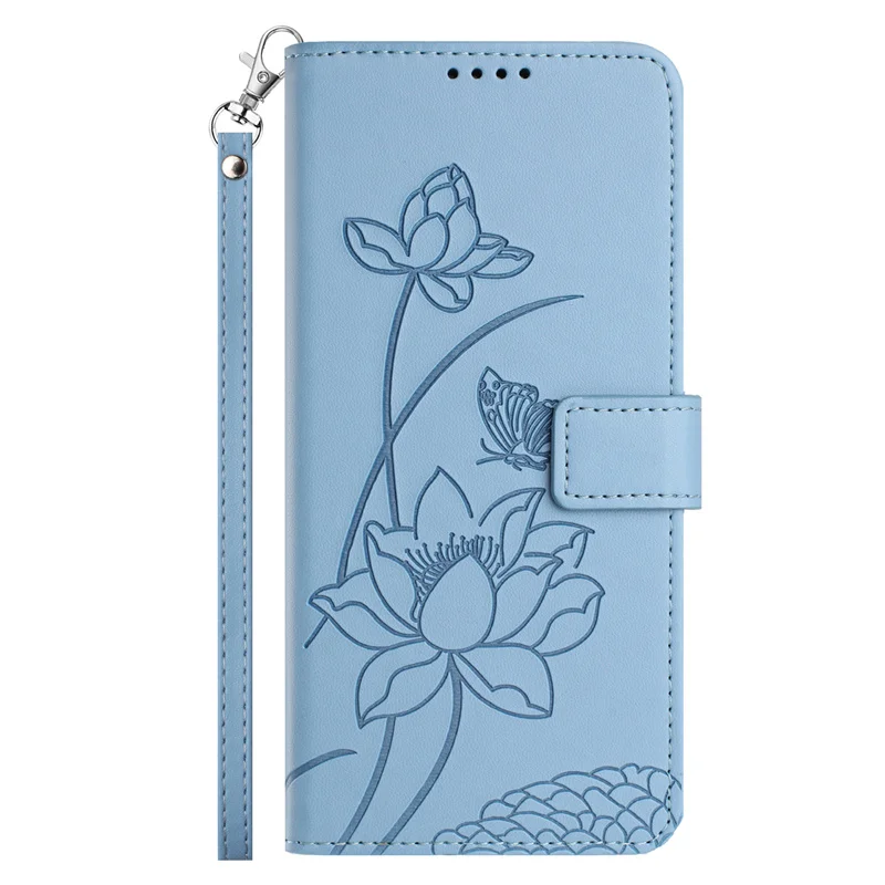 Elegant Flower Leather Flip Case: Magnetic Wallet Cover