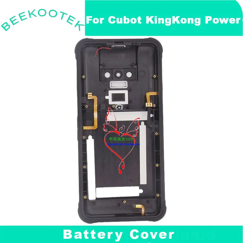 

New Original Cubot KingKong Power Battery Back Cover With Fingerprint Receiver Mic Button Parts For CUBOT KING KONG Power Phone