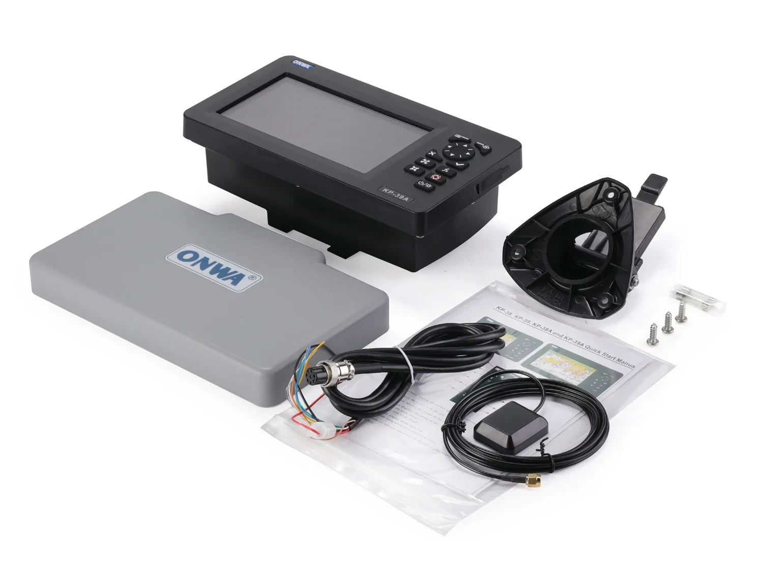 onwa kp-39a navegador marinho 7-inch Plotter with GPS Antenna and Built-in Class B AIS Transponder Combo Marine GPS Navigator
