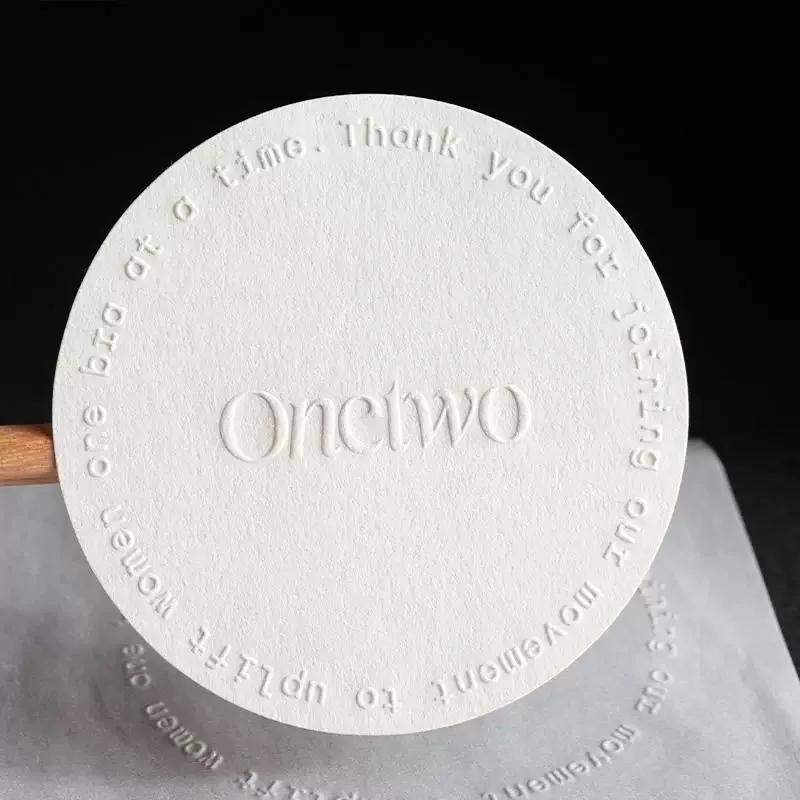 100pcs Custom Embossed White Stickers – Personalized Adhesive Seals with Name, Logo or ... - SKU SSL900235 - UGI Packaging