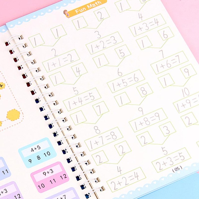 Magic Copybook Repeated Useable Groove Practice With Calligraphy Pen Holder For Kids Baby Early Education Exercise Book