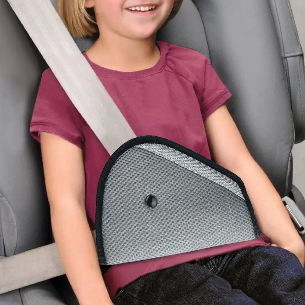 Kit Sécurité Enfant Voiture - 2 Coussins Ceinture + 2 Ajusteurs | Protection Cou Et Ventre | Daim Doux Et Lavable