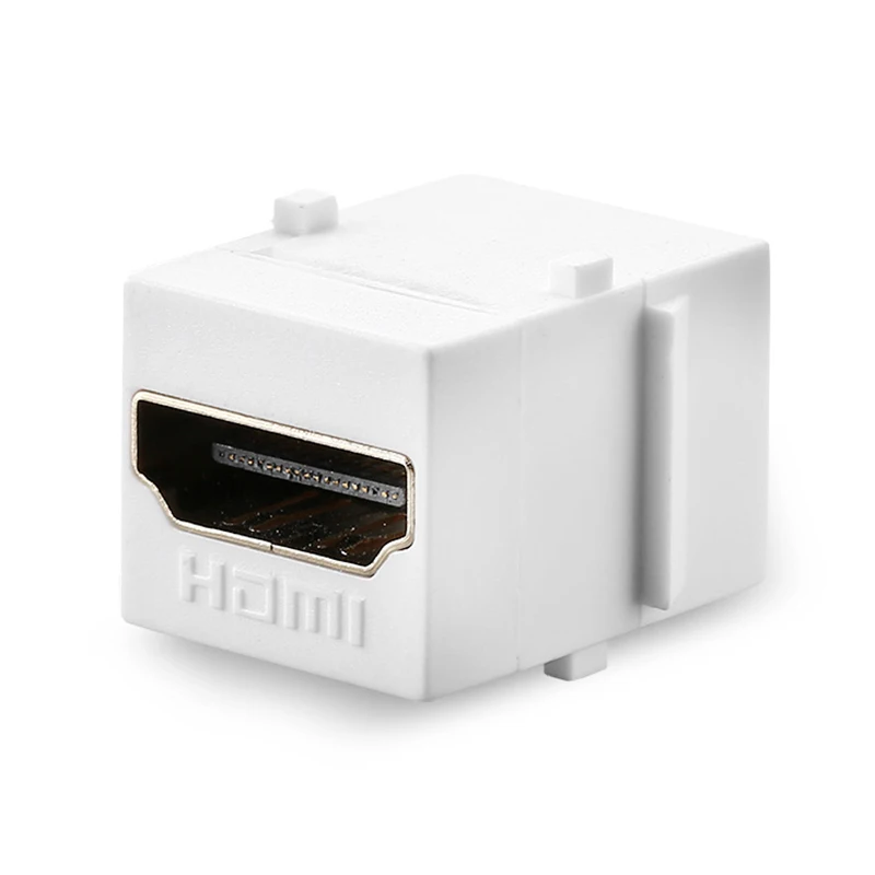HDMI Female Connector Keystone Jack HDMI HD Module Insert Coupler Slot 180&deg; HDMI Female To Female