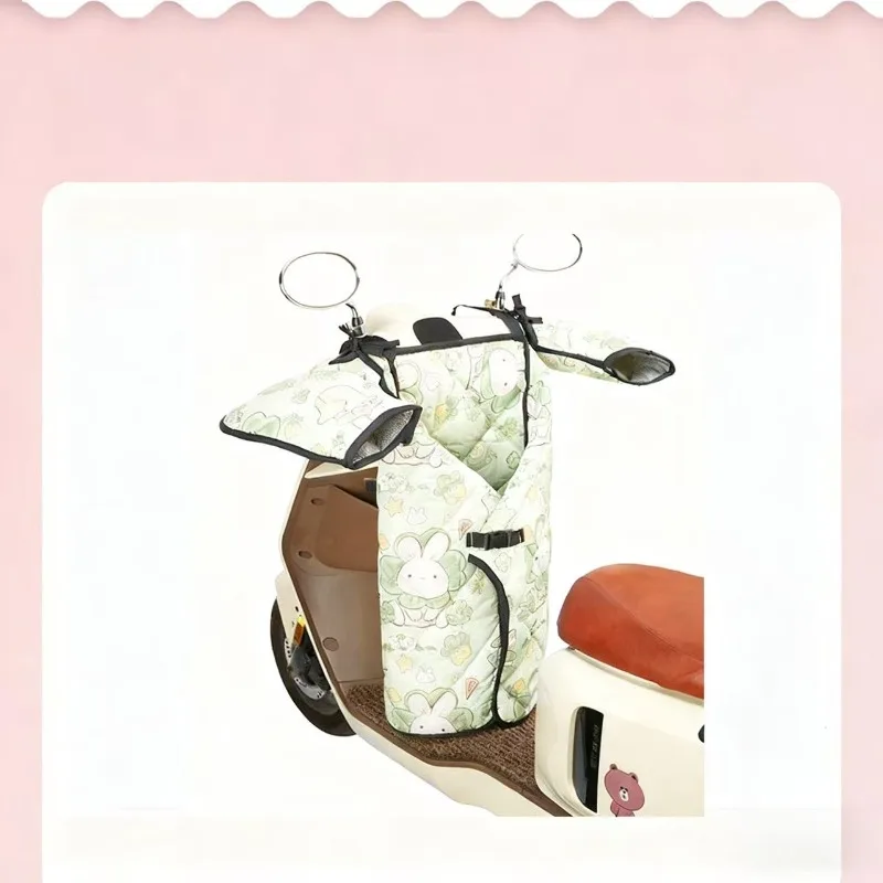 All-Season Detachable Windproof Blanket for E-Scooter/Motorcycle-2-Layer Waterproof&Thermal Lining,Universal Fit for Most Models