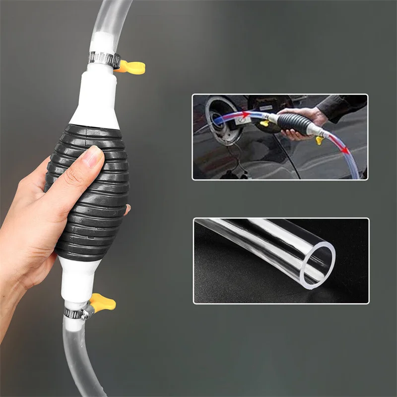 Pompe à carburant manuelle universelle, Portable, pour voiture, transfert  manuel, primaire pour essence, huile, auto-amortissant, grand débit -  AliExpress