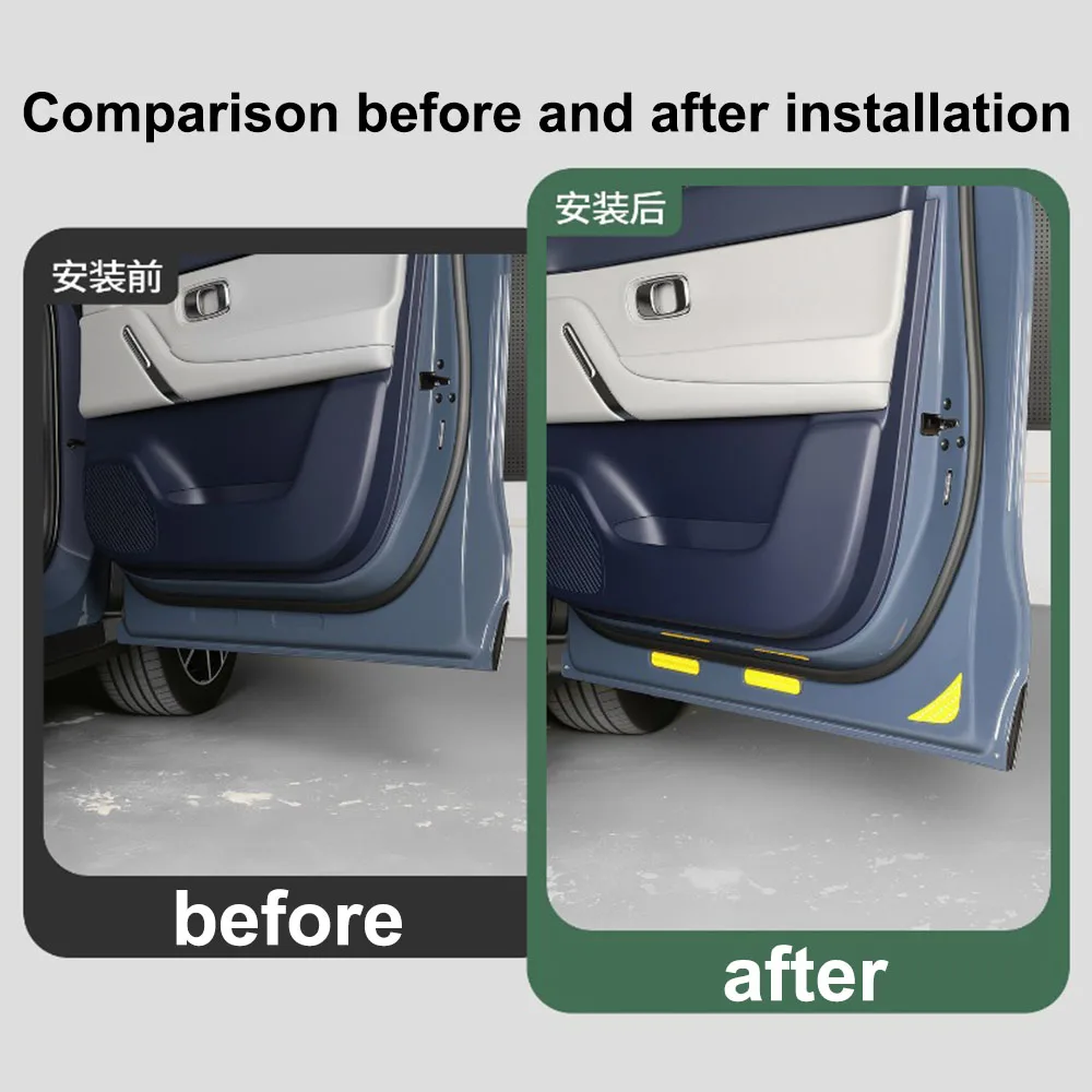 Leapmotor A10 2026 자동차 도어 경고 스티커에 적합 자동차 개조 용품 야간 반사 경고 스티커