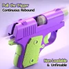 Stress Relief Pistol Toy Plastic Mini Gun Manual Burst Pistol 3D Printed Gravity Fidget Gun Stress Relief Toy Christmas Gift 3