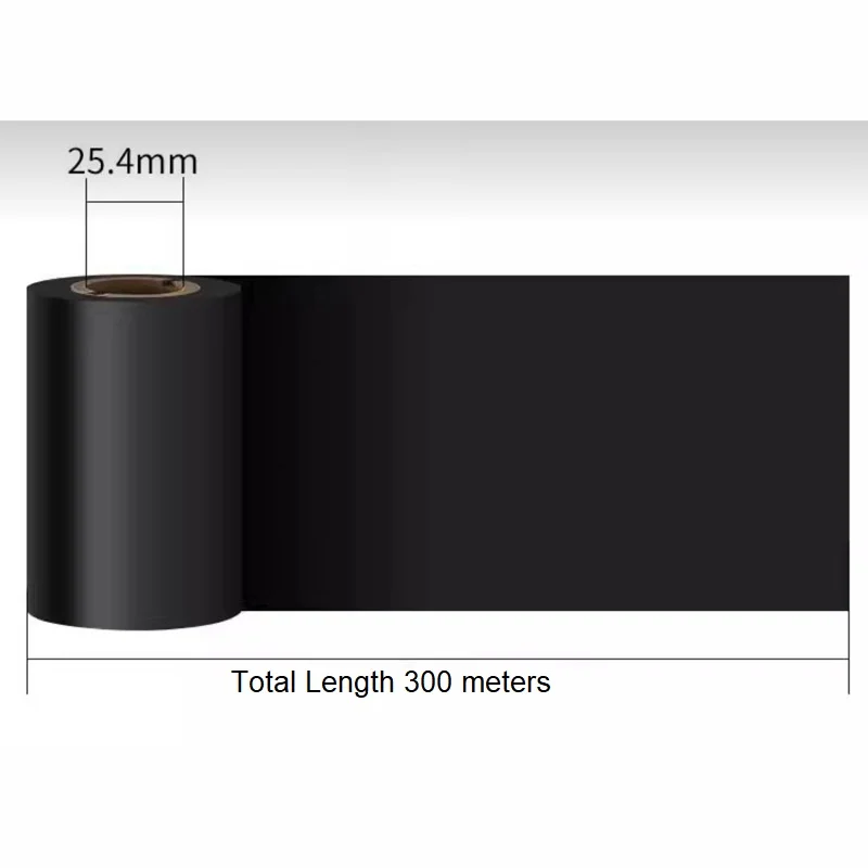 Color all resin ribbon roll 40 50 60 70 80 90 100 110mmx300m thermal transfer barcode printer carbon tape