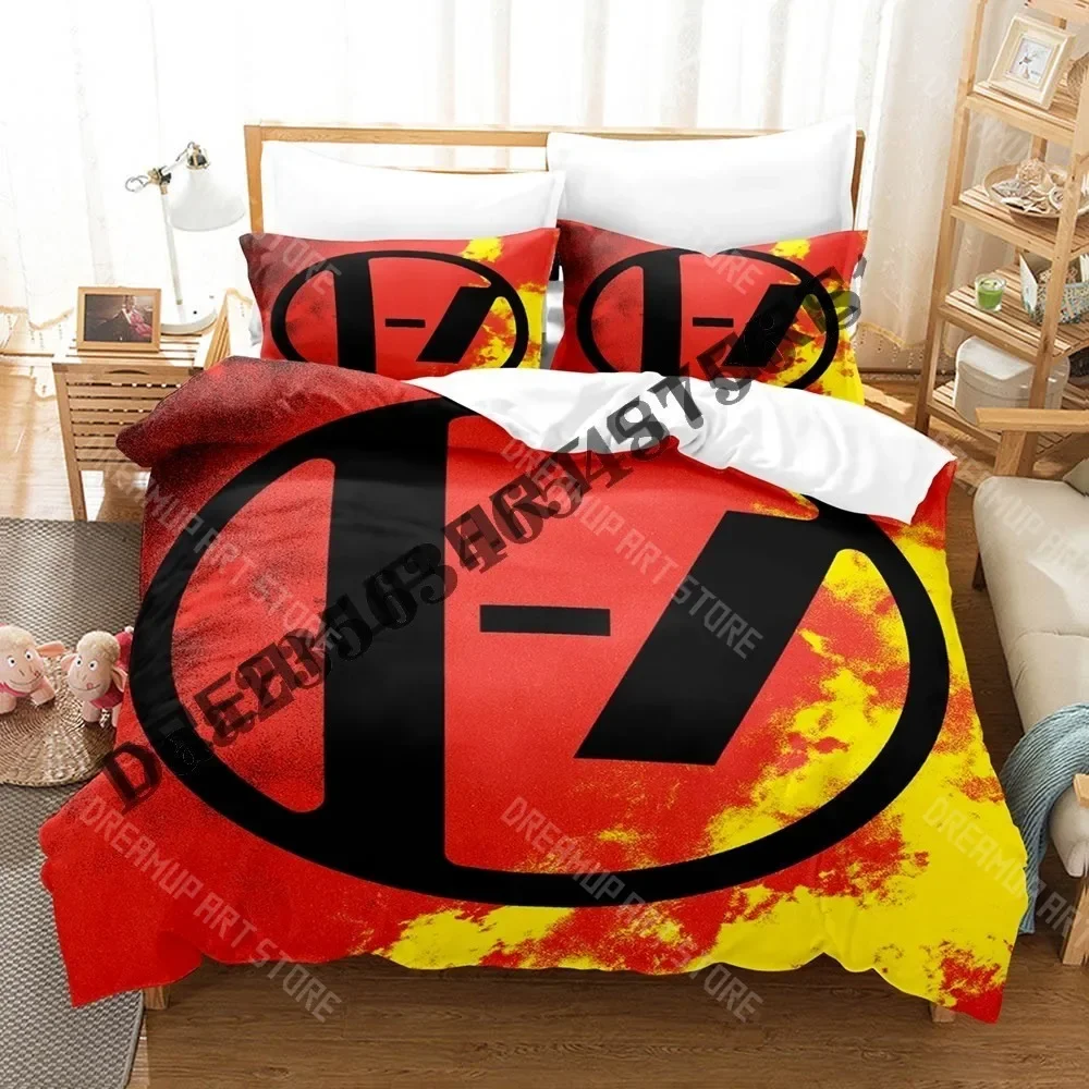 Set di Biancheria da Letto 3D Print Twenty One Pilots, Set Letto Singolo, Matrimoniale, Queen, King Size, Set Copripiumino per Camera da Letto per Adulti, Uomini e Donne